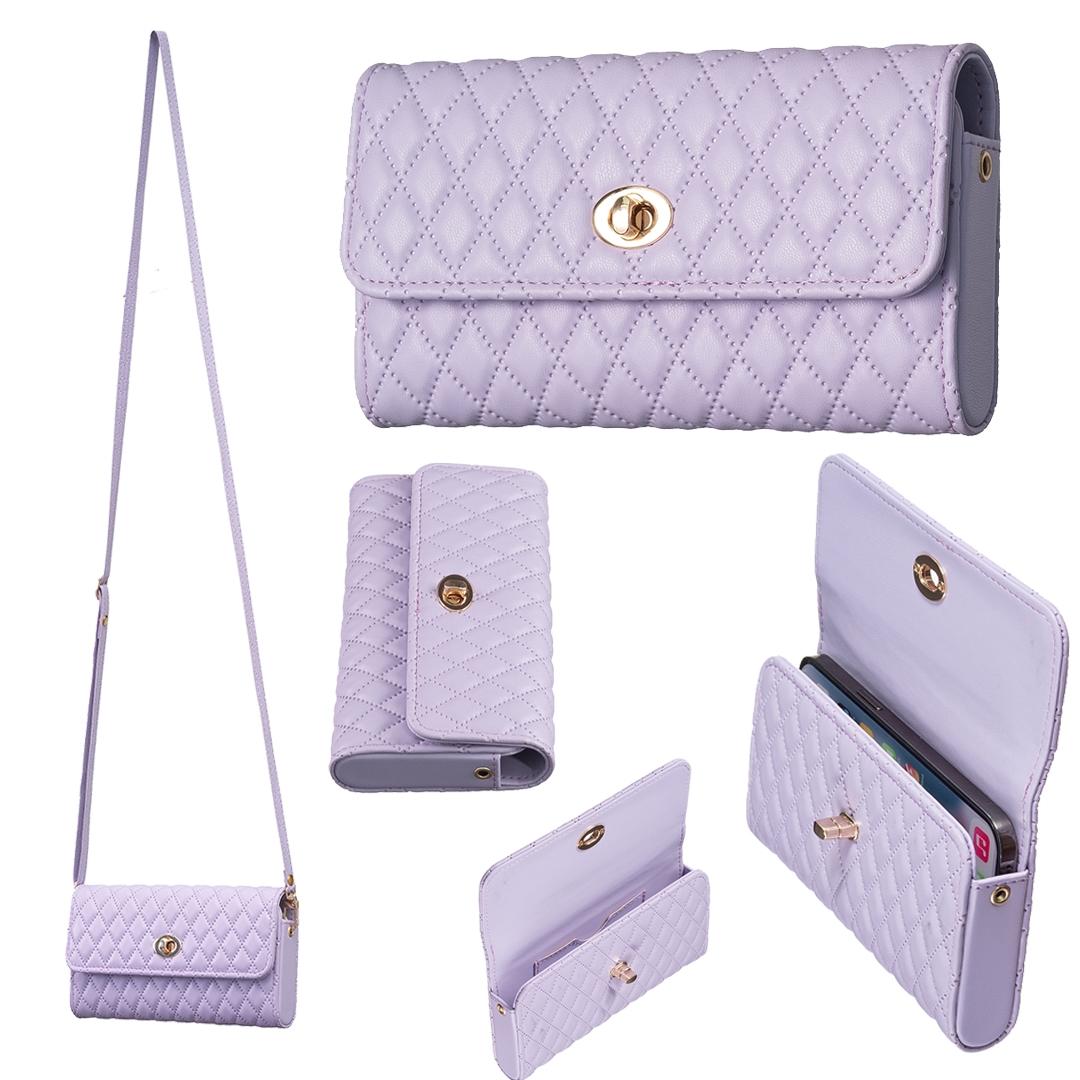 V562-F101408400ADE-202505191621-00 Horizontal Pu Crossbody Shoulder Bag - Purple - Image 1