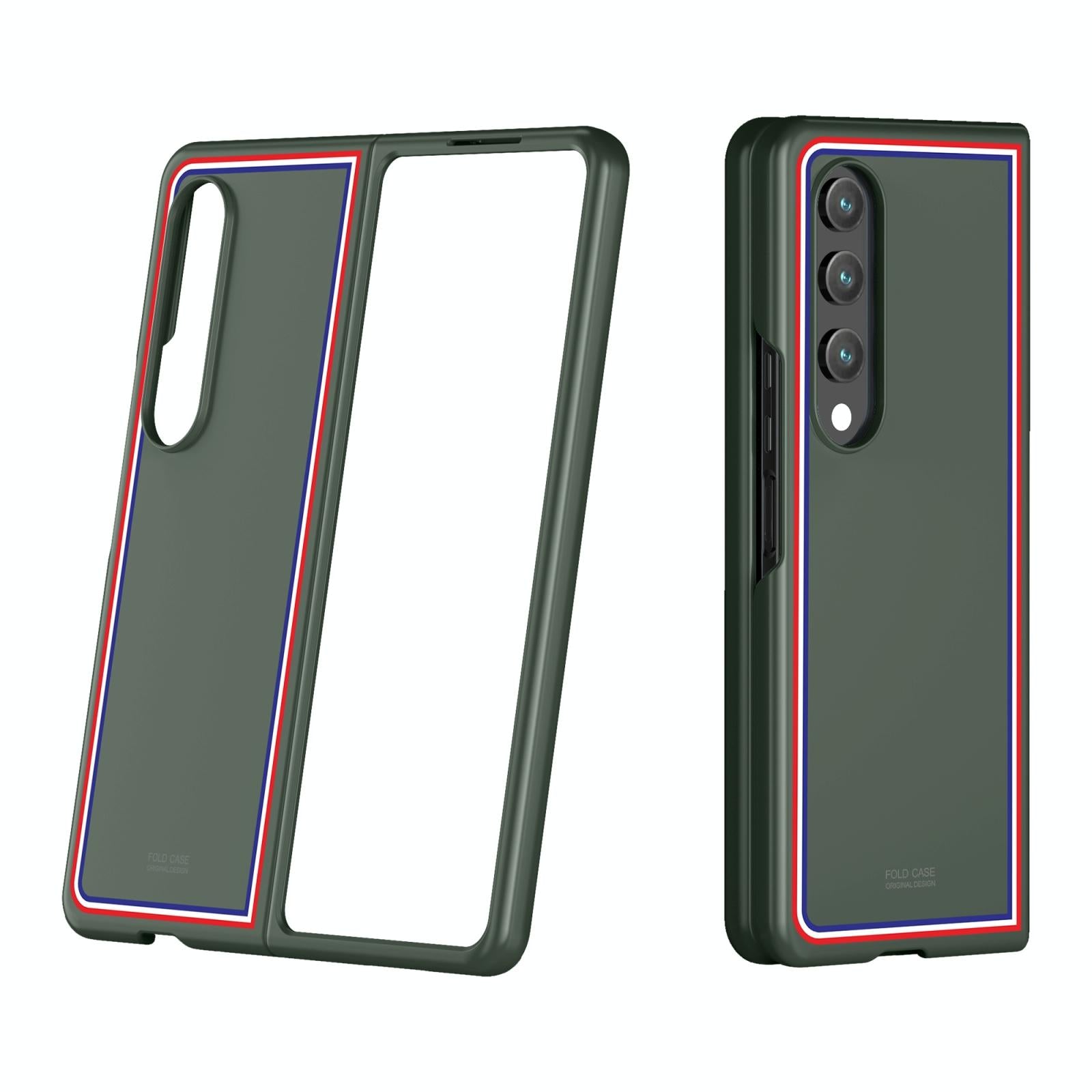 V562-G104284300ADE-202503211336-00 For Samsung Galaxy Z Fold4 5G Frosted Skin Case - Slim & Stylish - Checkered Green - Image 1