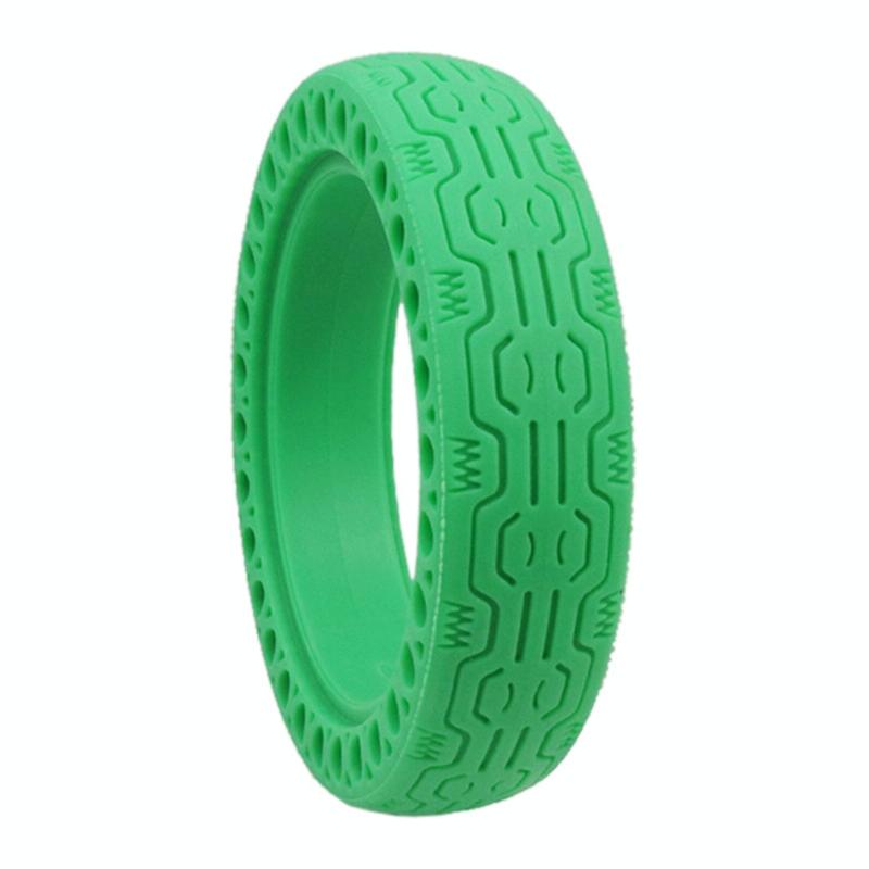 V562-G7761GO-202505262117-00 8.5 Electric Scooter Tire for Xiaomi Mijia M365 - Shock-absorbing Honeycomb Design - Green - Image 1