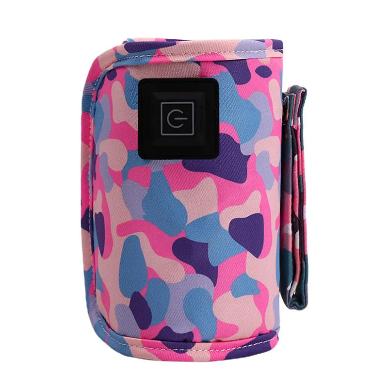 V562-GU23-CH227PINK-202503280145-00 Vibe Geeks 3 Temperature Insulated Milk Baby Bottle Warmer- Usb Plugged-in - Pink - Image 1