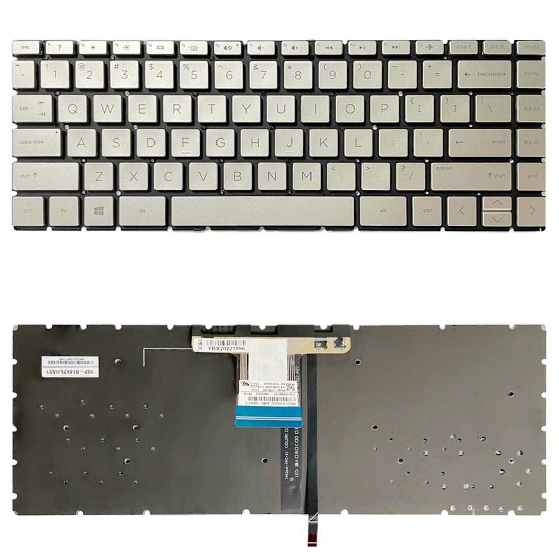 V562-J4485SPS-202502271952-00 Backlit us Keyboard for Hp Pavilion X360 14 Laptops - Gold - Image 1