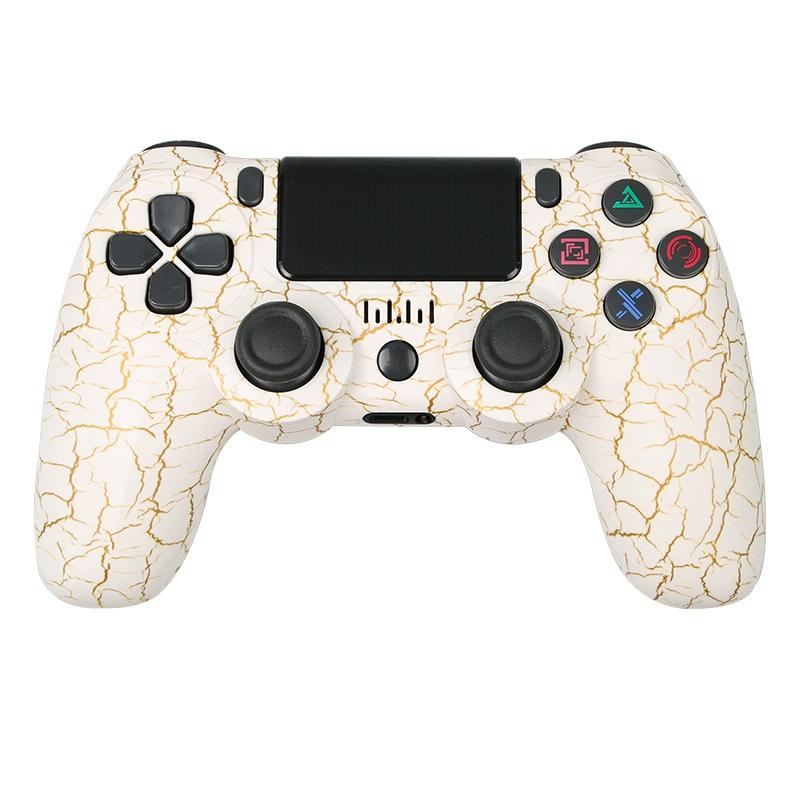 V562-Q1025163060DBT-202503201945-00 Wireless Bluetooth Game Controller for Ps4 with Dual Vibration and Light Strip - Burst - Image 1