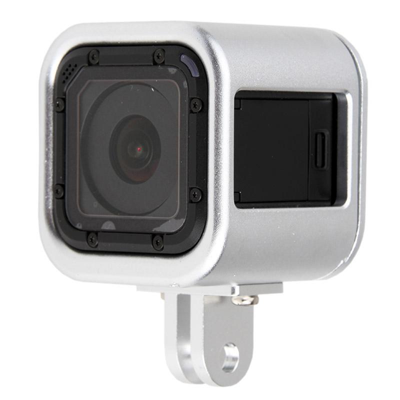 V562-S1013-PLD-S-202502241258-00 Aluminum Protective Cage for Gopro Session Cameras - Silver - Image 1