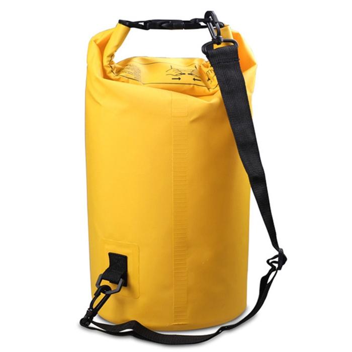 V562-Y2985GO-202503032031-00 Waterproof Single Shoulder Bag Dry Sack 10L Capacity - Yellow - Image 1