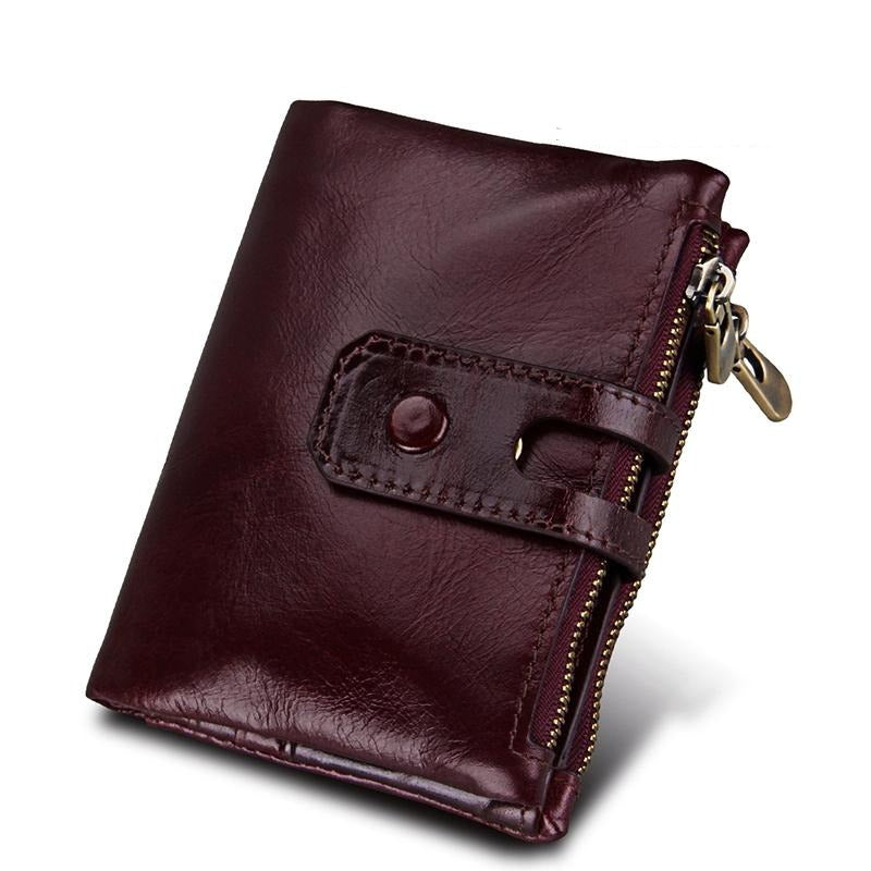 V562-Z3801BCC-202502241430-00 Men Rfid Blocking Cowhide Leather Wallet - Crazy Horse Texture - Ccb1083Z - Image 1