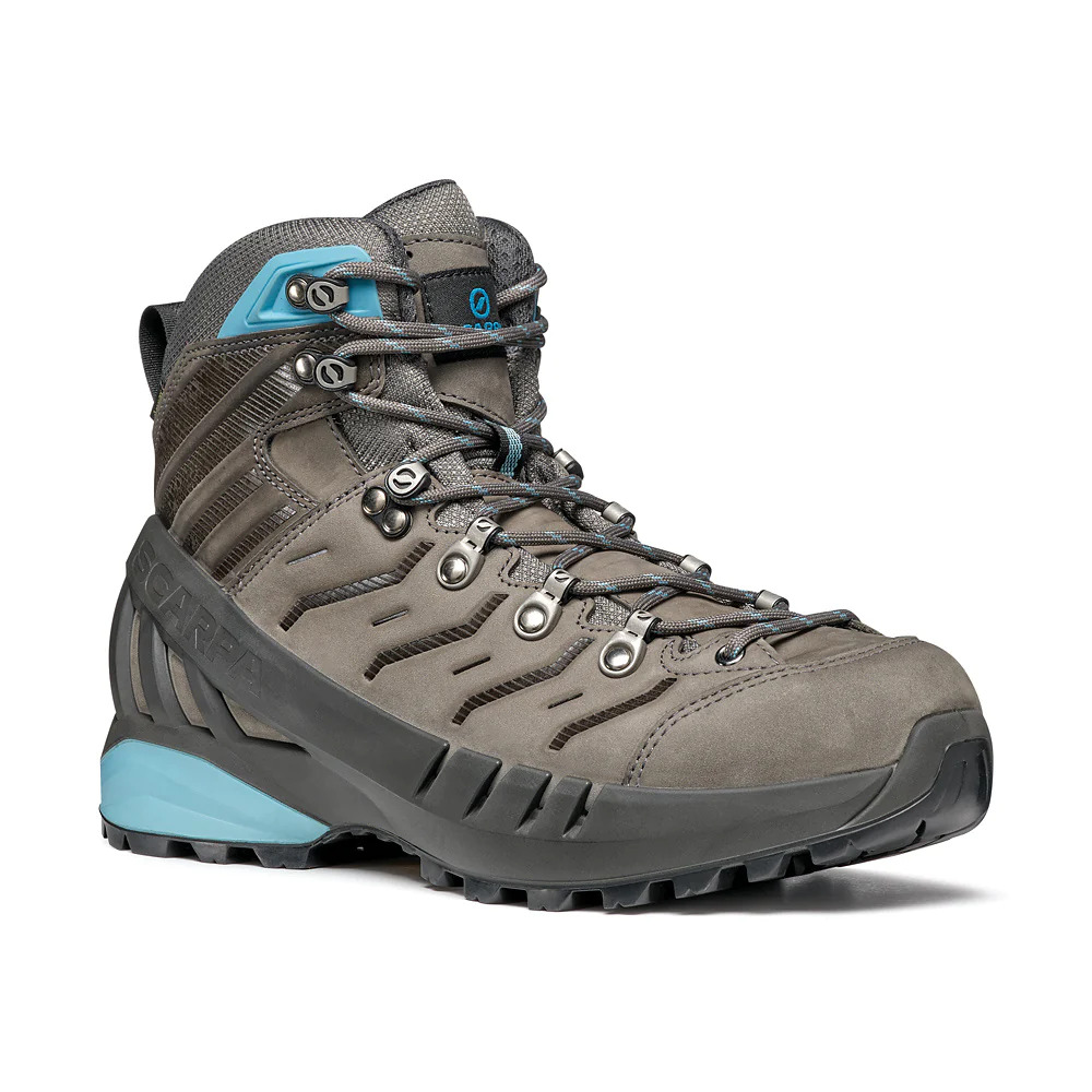V563-10370711020-EU42-202503051815-00 Scarpa Womens Cyclone Gore-Tex Vibram Sole Boots Hiking Trekking Shoes - Grey/Arctic - EU 42 - Image 1