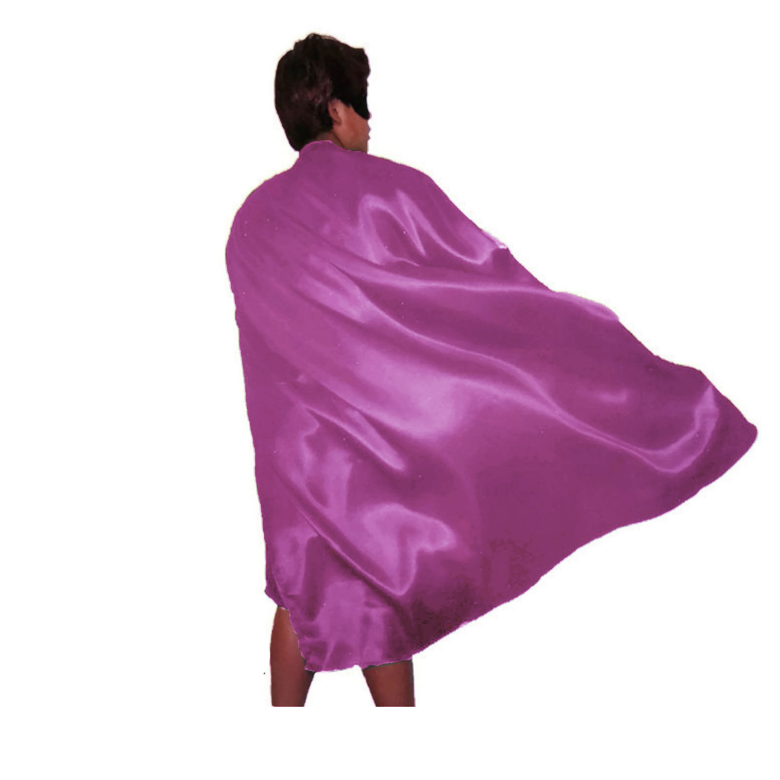 V563-12179-HOTPINK-202503052220-00 ADULT CAPE Costume Cloak Halloween Fancy Dress Coat Jacket Superhero Book Week - Hot Pink - Image 1