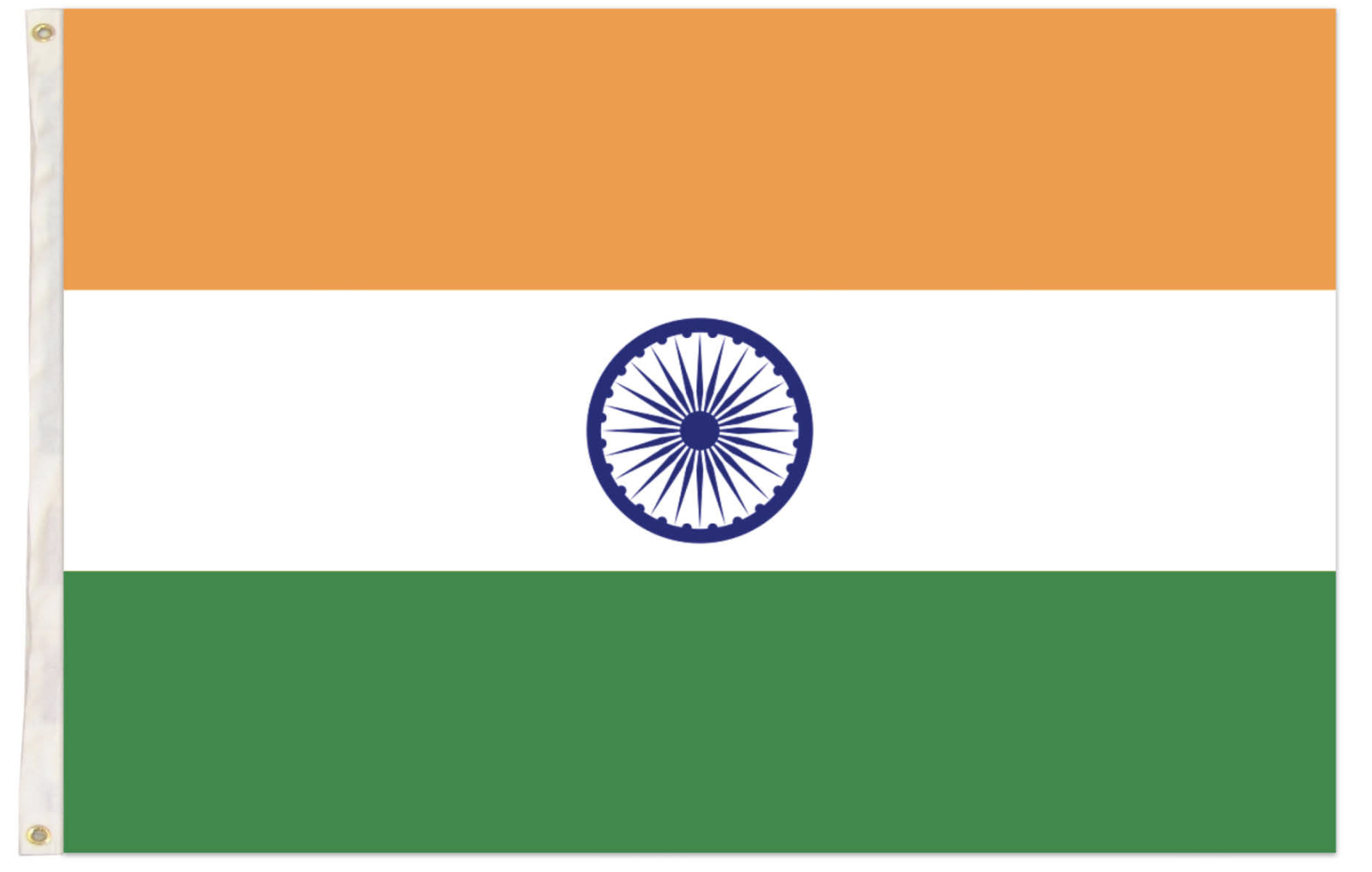 V563-13287-184547-00 India Country Flag Indian Heavy Duty National Cricket Diwali Divali - 150cm x 90cm - Image 1