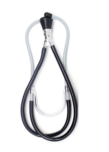 V563-18300-01-185714-00 NURSE STETHOSCOPE Party Costume Fancy Dress Halloween Doctor Medical - Black - Image 1