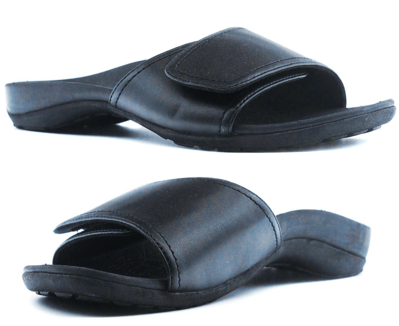 V563-AGO08A03-BK-40-202503051856-00 Axign Orthotic Slides Slip On Thongs Slippers Flip Flops - Black - EUR 40 (Mens UK7/Ladies US9) - Image 1