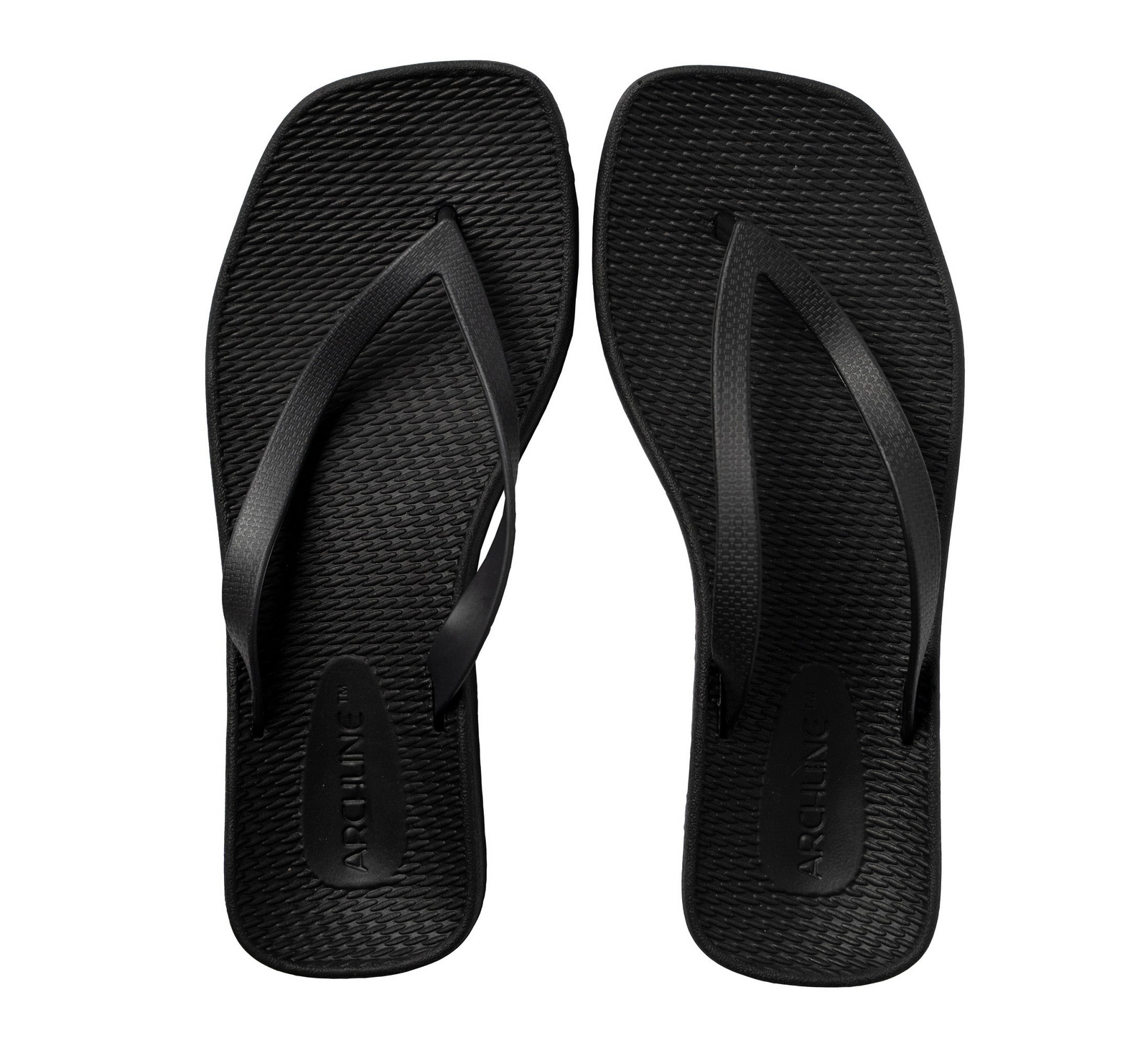 V563-ARB001-BLK-38-202507251140-00 ARCHLINE Breeze Arch Support Orthotic Thongs Flip Flops Arch Support - Black - 38 EUR (Womens 7US/Mens 5US) - Image 1
