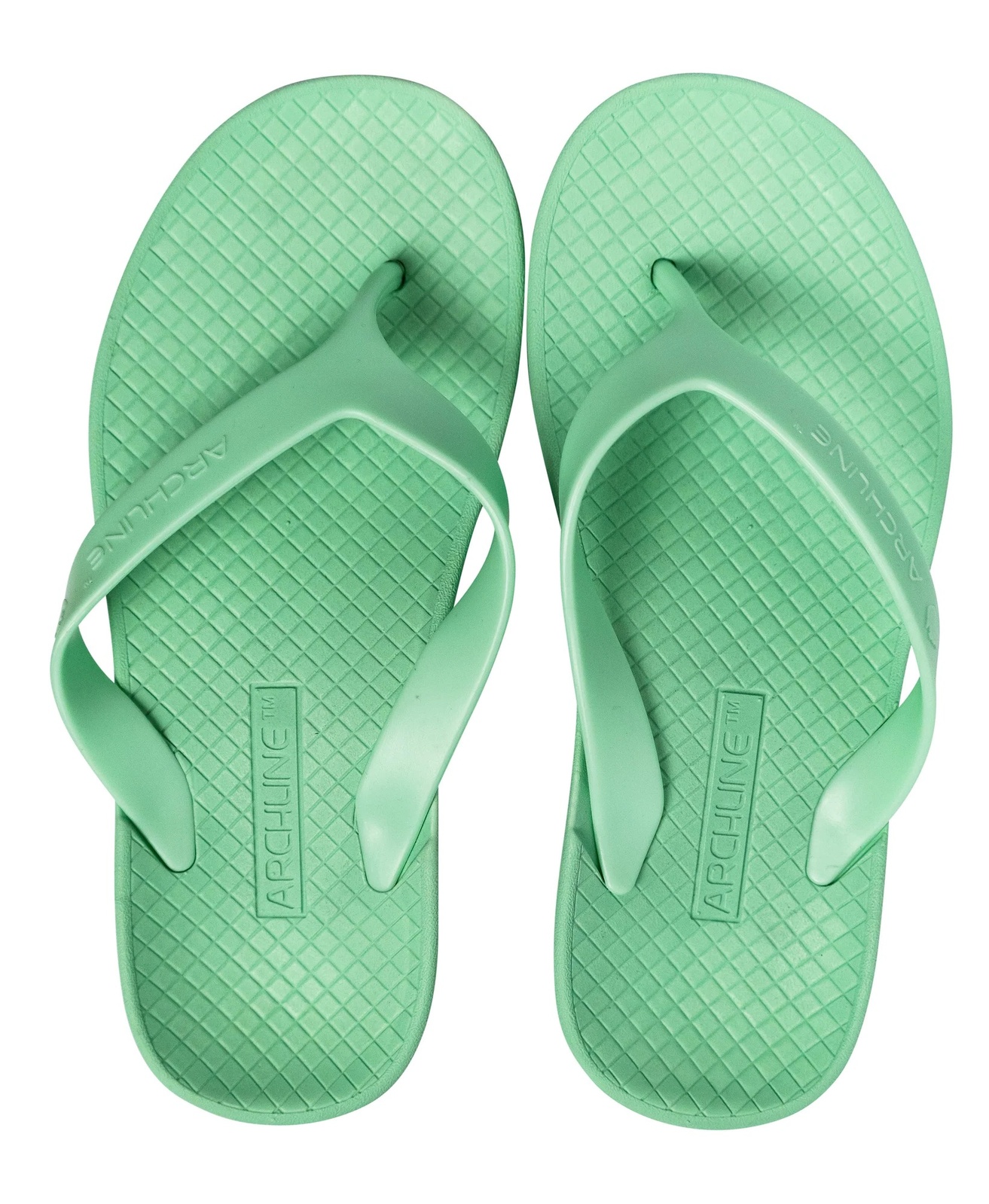 V563-ARCH011414-39-202503052158-00 ARCHLINE Orthotic Thongs Arch Support Shoes Footwear Flip Flops - Dew Green - EUR 39 - Image 1