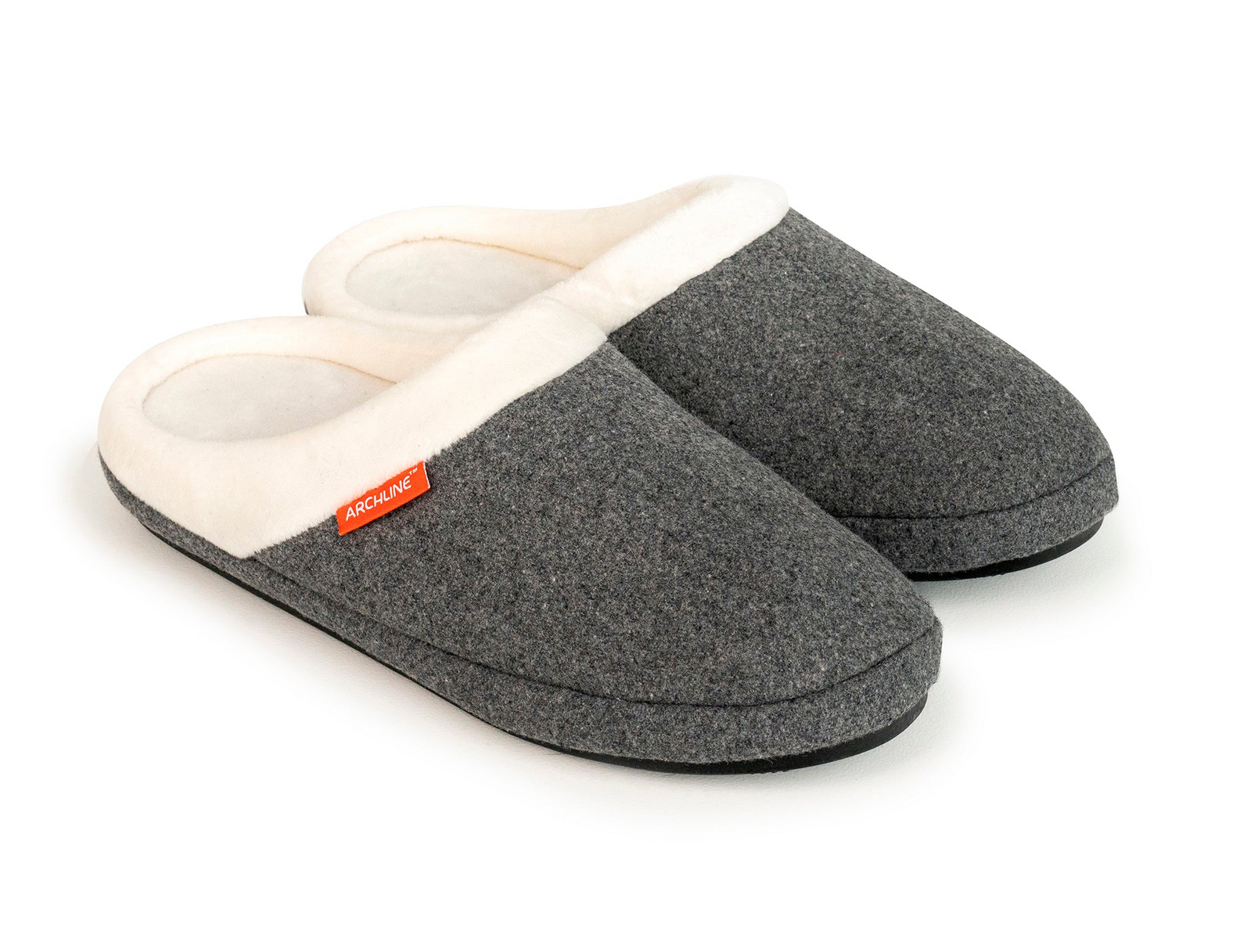 V563-ARCHLINE-SLIPON-GRYMRL-43-202507251120-00 ARCHLINE Orthotic Slippers Slip On Arch Scuffs Orthopedic Moccasins in Grey Marle - EUR 43 - Image 1