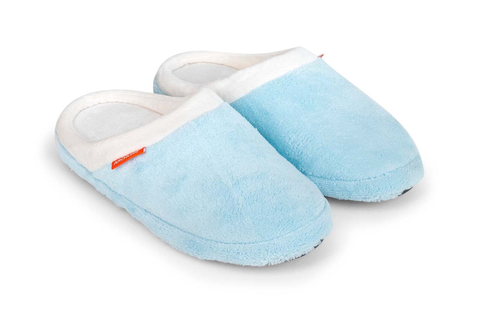 V563-AS602-41-202503051542-00 ARCHLINE Orthotic Slippers Slip On Arch Scuffs Pain Relief Moccasins - Baby Blue - EU 41 - Image 1