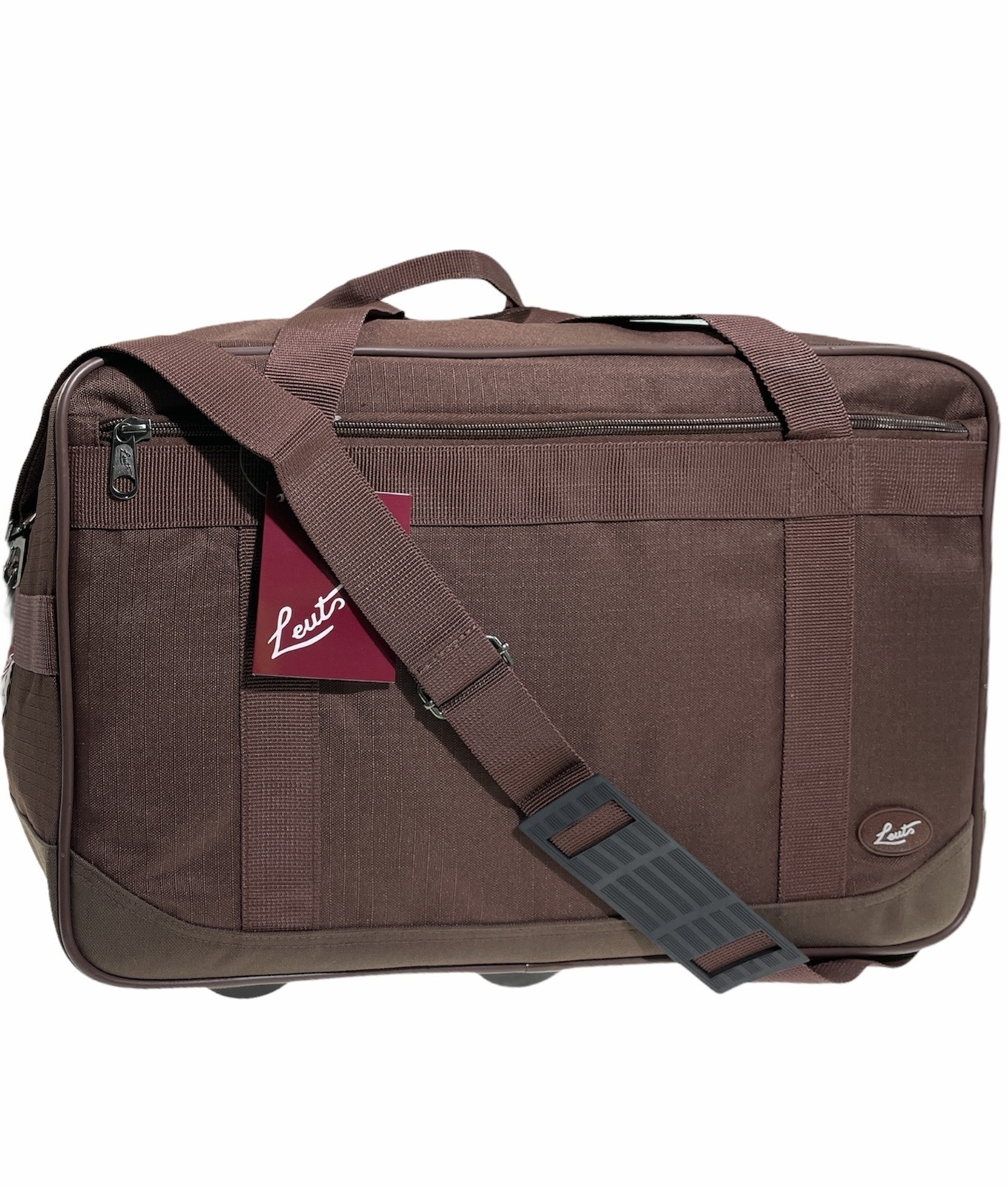 V563-B8105-RUST-173205-00 44L Foldable Duffel Bag Gym Sports Luggage Travel Foldaway School Bags - Rust - Image 1