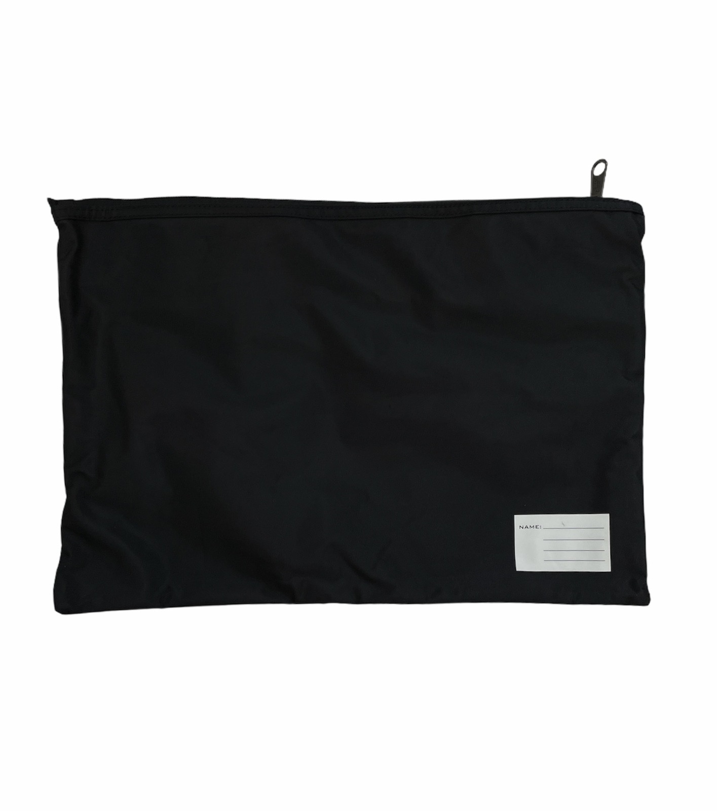 V563-B8118-BLACK-214132-00 Leuts Twin Zip Jumbo Pencil Case Travel Bag Pouch Storage School Office Pen - Black - Image 1