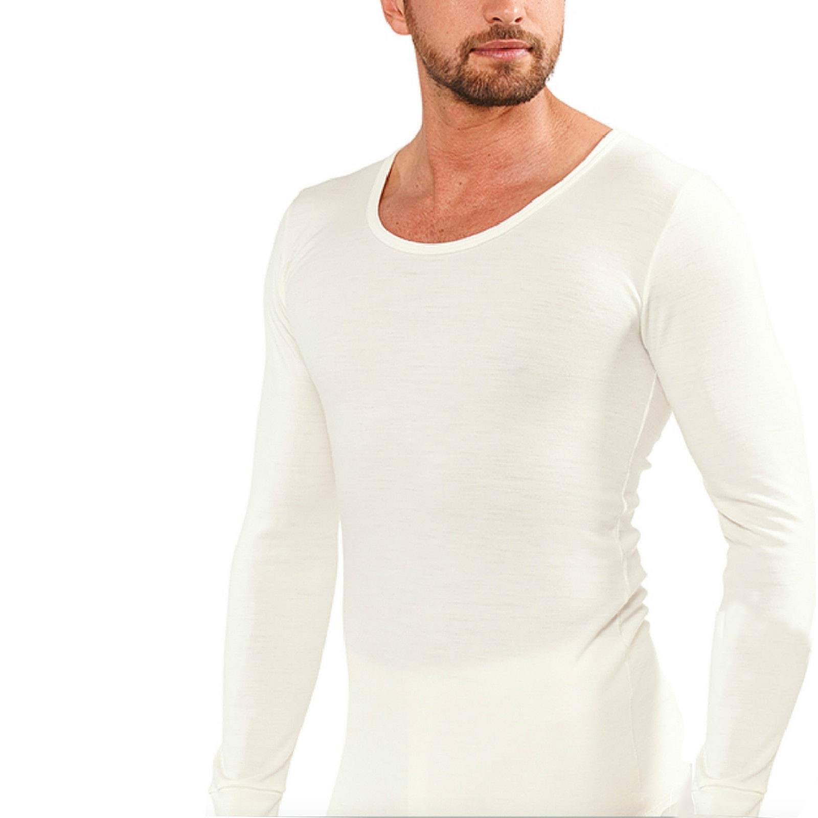 V563-BR-MWTOP-XXL110CM-202503051746-00 Mens THERMAL Long Sleeve Top Merino Wool Blend Underwear AUS MADE Thermals Warm - XX-Large (110cm) - Image 1