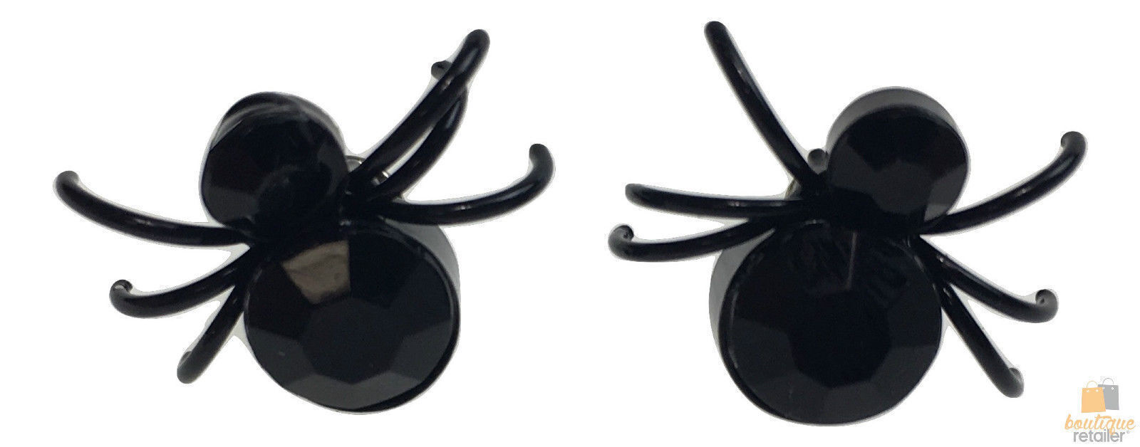 V563-BR-SPIDEREARNGS-1P-184878-00 1 Pair SPIDER EARRINGS Halloween Fashion Ear Studs Scary Steel Piercing - Image 1
