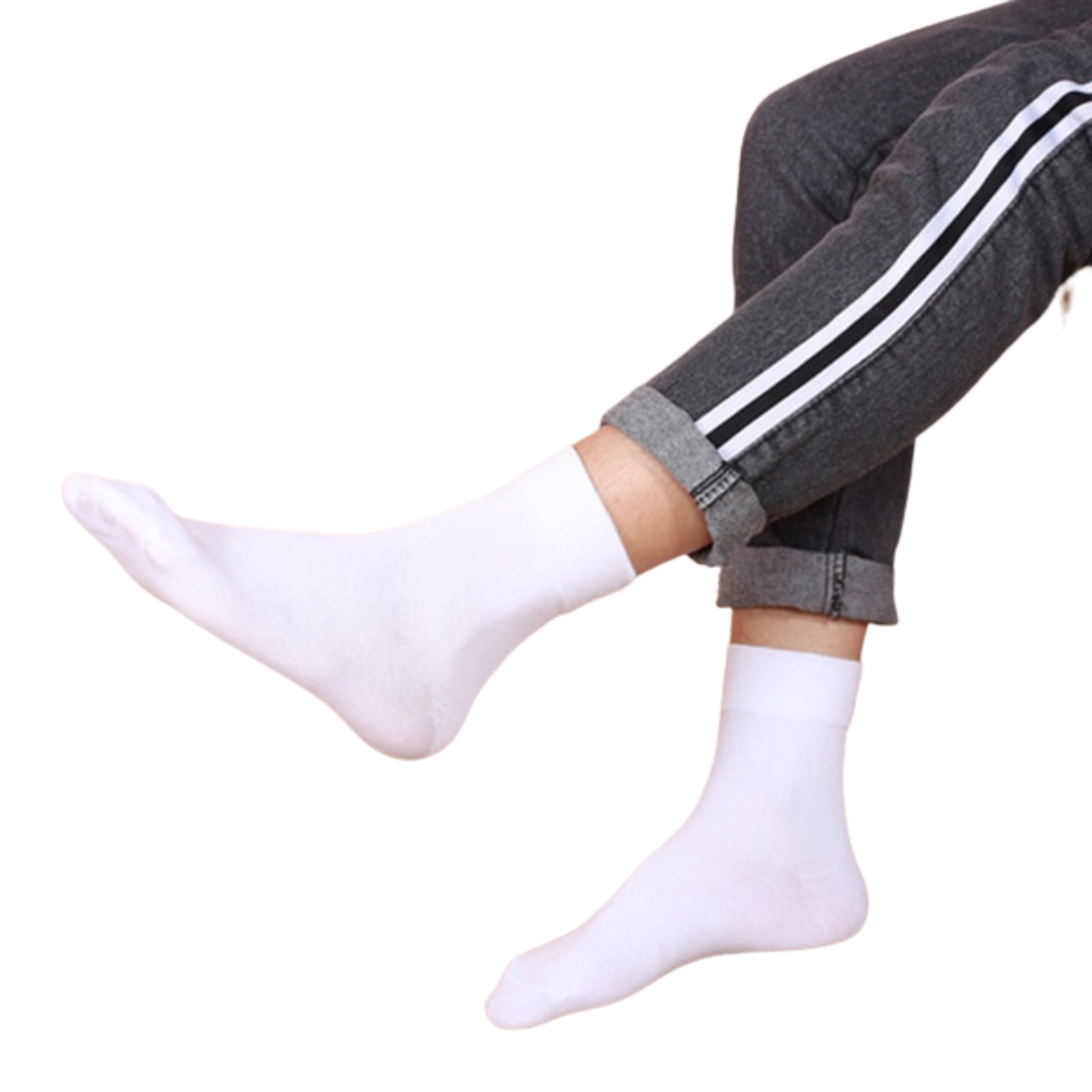 V563-COTTONLTSOX-WH11-14-202503030935-00 1x Pair COTTON Rich LOOSE TOP SOCKS Dress Medical Circulation Diabetic Comfort - - - Image 1