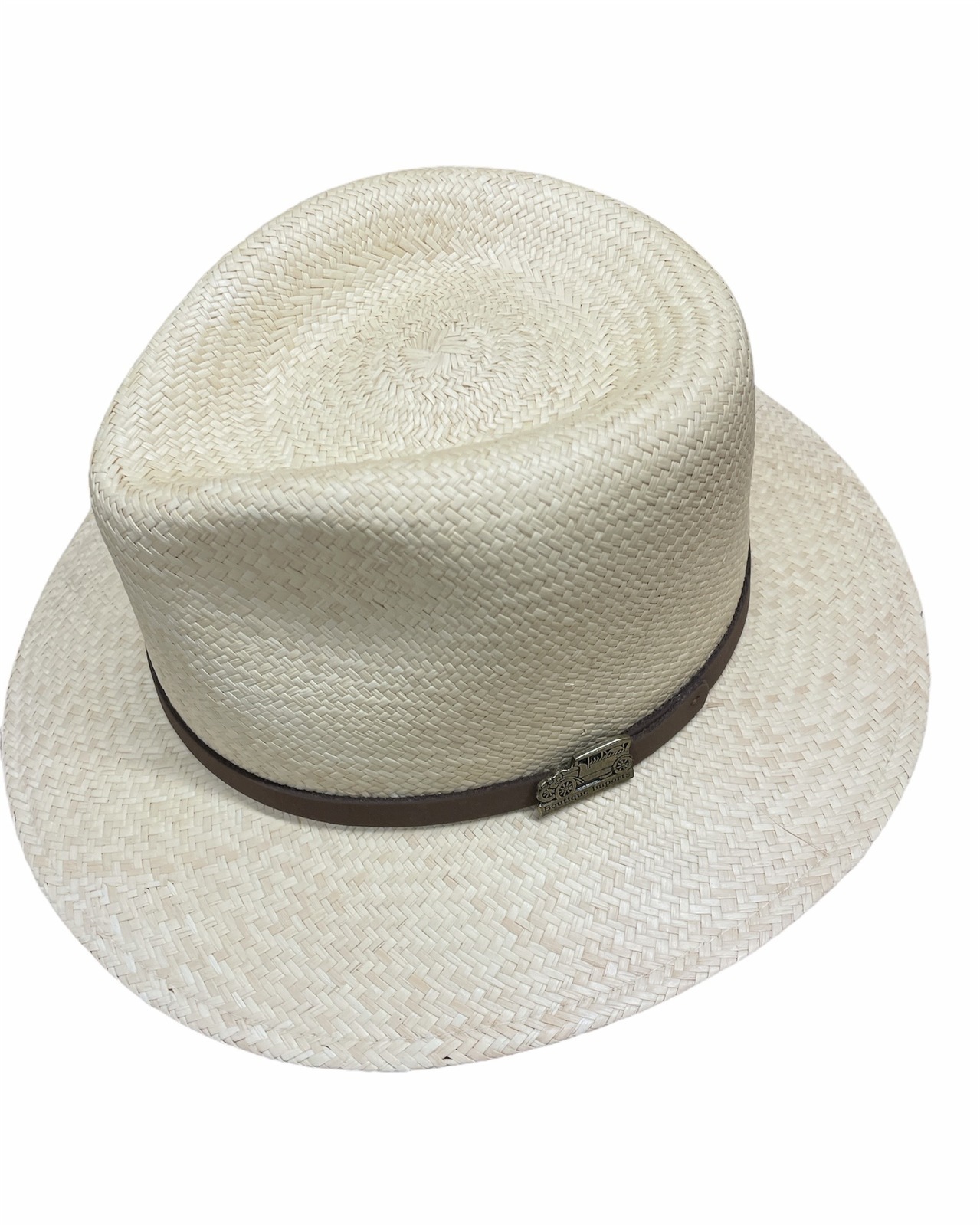 V563-SUMHAT-K-121C-LARGE-202503051807-00 Hand Woven Panama Cooler Hat Summer Fedora Uncrushable Waterproof - Tan - Large (7 1/3 - 7 3/8) - Image 1