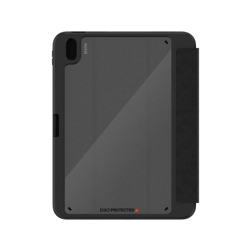 V578-EFCDUAE604BLA-226599-00 EFM Aspen Folio Case Armour with D3O & E Leather for iPad 10.9 (2022) - Black - Image 1