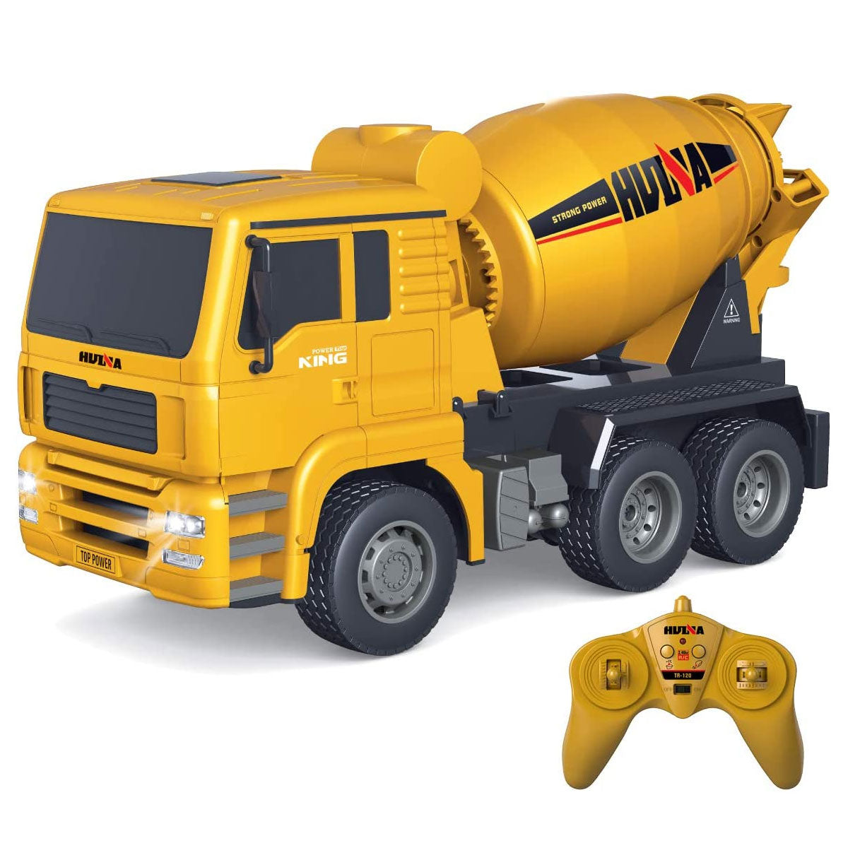 V610-TOY-HN-1333-218901-00 Huina 1/18 RC Engineering Construction Concrete Cement Mixer Truck Remote Control Toy Kids Gift - Image 1