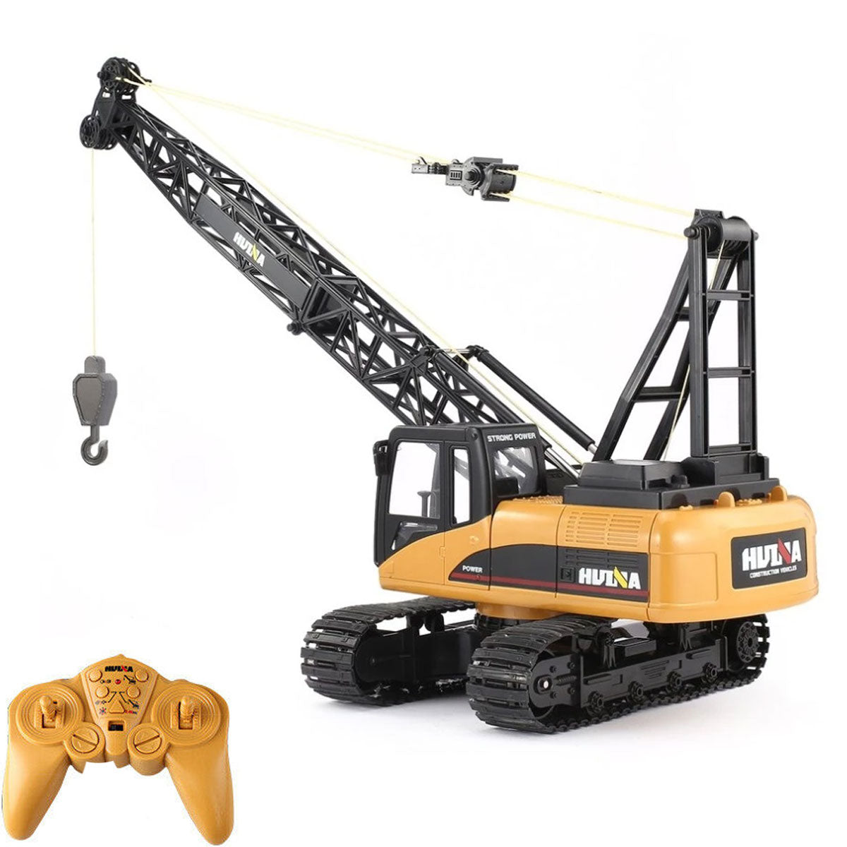 V610-TOY-HN-1572-218898-00 Huina RC CRANE 1:14 2.4Ghz Construction Tower Excavator Truck Toy Kids Boys Gift - Image 1