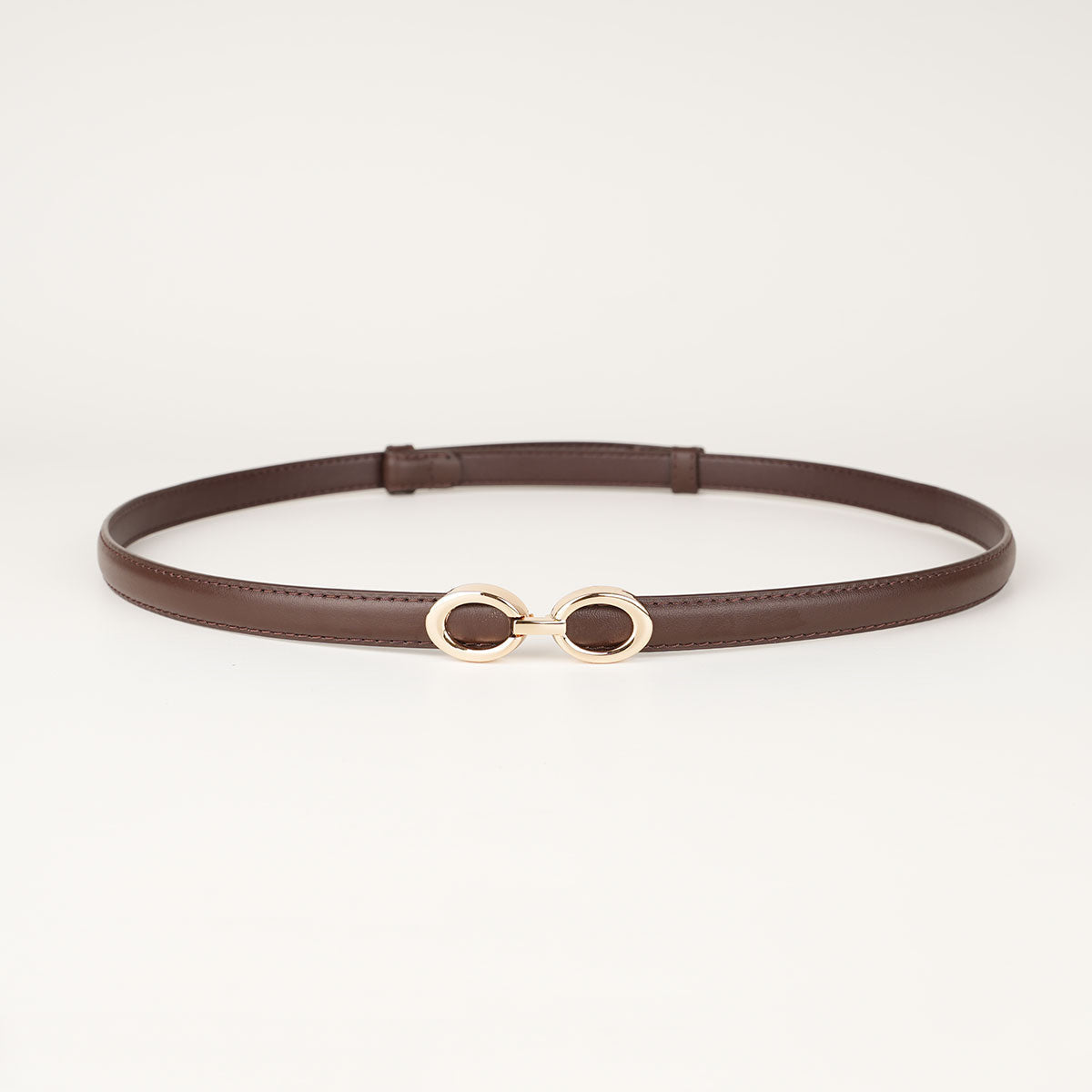 V629-PZ-YARA-BROWN100-150469-00 Peroz Yara Women's Adjustable Brown Leather Belt - Image 1