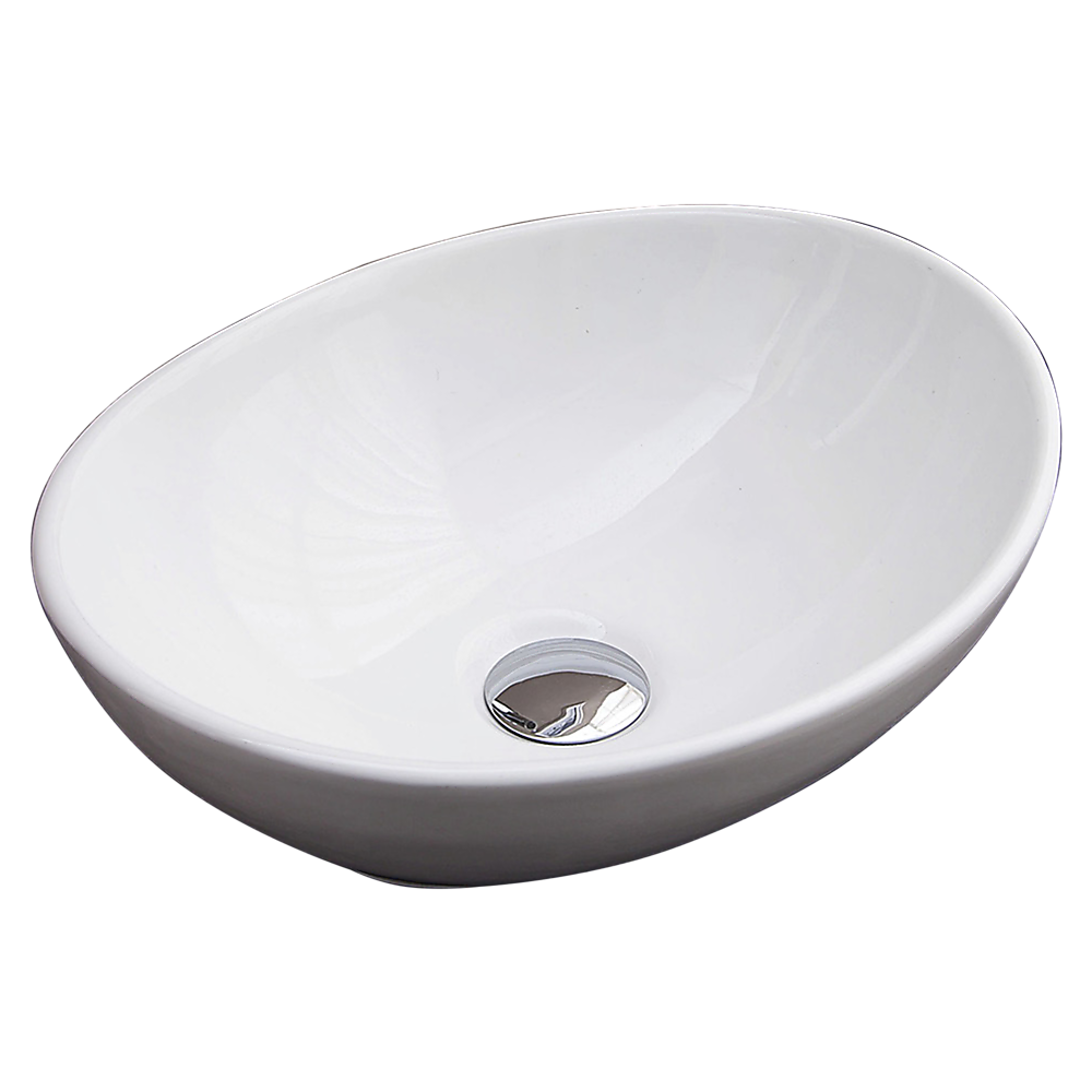 V63-784995-9092-00 Above Counter Bathroom Vanity Oval Ceramic Basin - Image 1