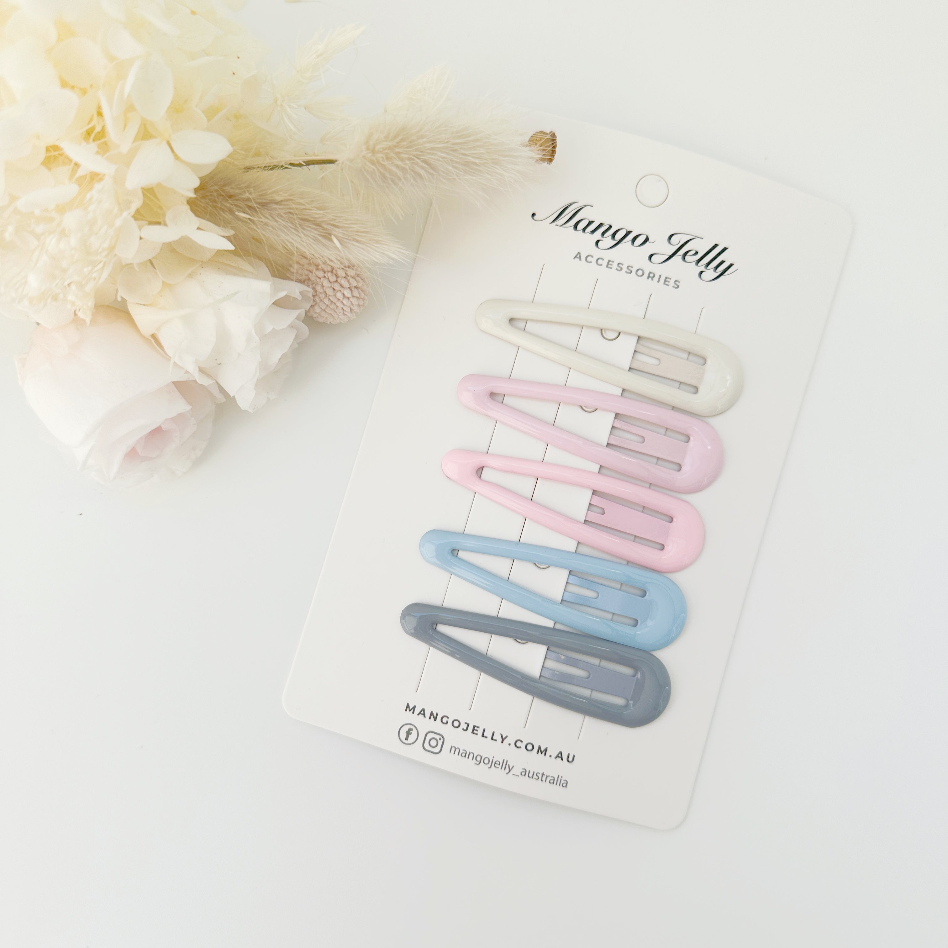 V659-HC-BUTTERCREAM-ICECREAM-CLASSIC-2-M-160813-00 MANGO JELLY Butter Cream Hair Clips Collection - Ice cream Classic - Twin Pack - Image 1