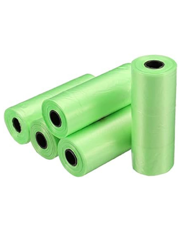 V700-SRB700010020-185608-00 Supermarket Produce Roll Bag Standard (1800 Pcs/6 Roll) Green Color Wholesale - Image 1