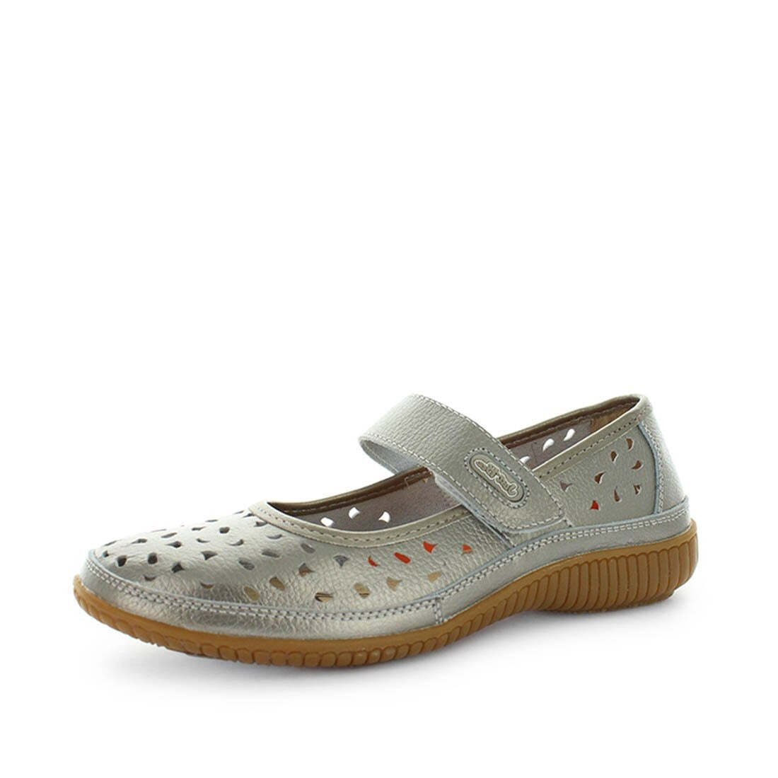 V717-JBCALE-PEWTER-41-188695-00 JUST BEE Women's CALE Flats Pewter 41EU - Image 1