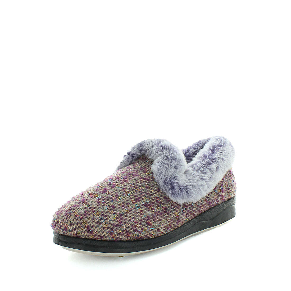 V717-PEMILLE-PURPLEKNIT-10-187387-00 Panda PEMILLE Slippers Uggs Purple Knit Shoe 10 - Image 1