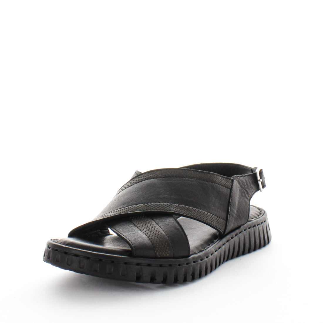 V717-STBITARA-BLACK-41-192877-00 SOFT TREAD ALLINO Women's BITARA Sandals Black Shoe 41EU - Image 1