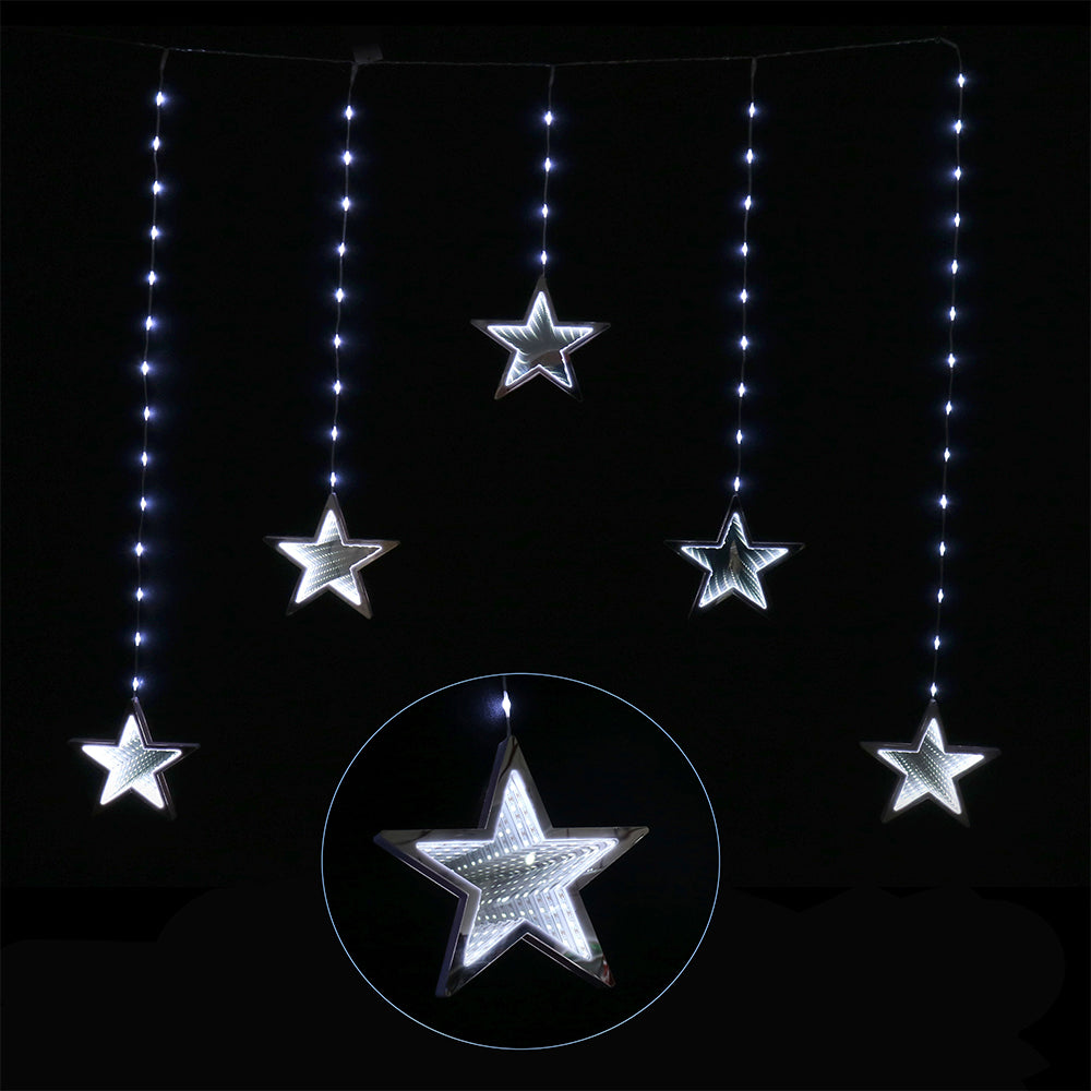 V720-XL1348CW-200141-04 LED Infinity Stars Curtain Lights avaiable in 2 Colors - Cool White - Image 1