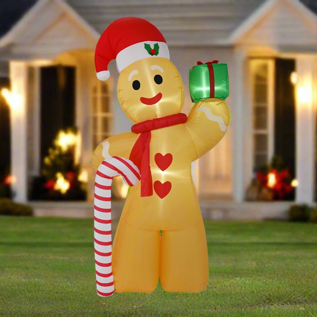 V720-XL1566-200241-00 Airpower Gingerbreadman with Cane 240cm - Image 1