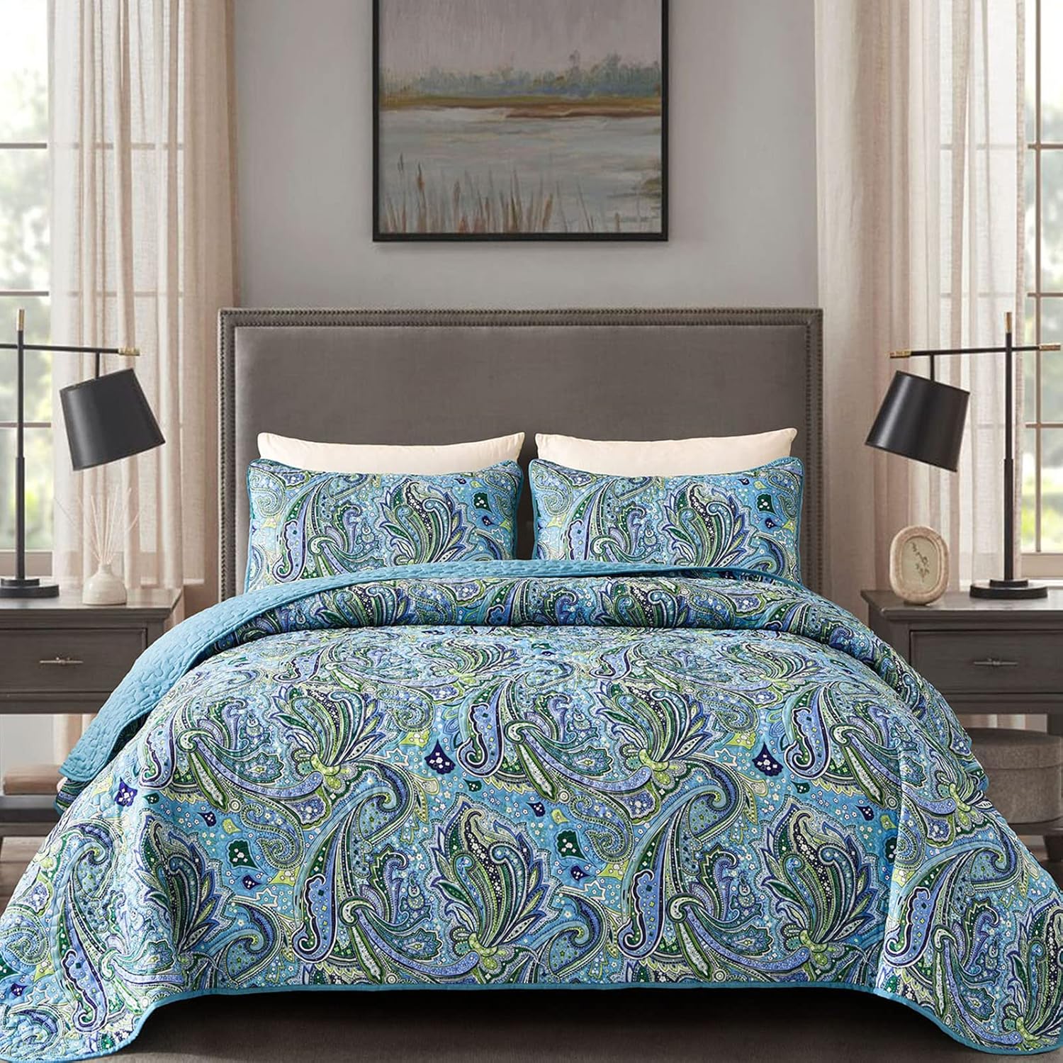 V745-MAC080336Q13U-190958-00 Richly Textured Quilted Coverlet and Pillowcases Set: Embrace the Comfort - Queen size - Image 1