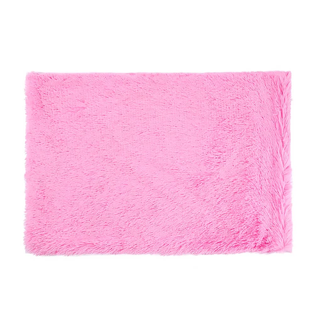 V888-ELOSUNG10414-204274-00 Fluffy Pet Blankets-Soft Faux Fur, Anti-Anxiety Cozy Throws for Cats and Dogs, M 80*55cm bright pink - Image 1