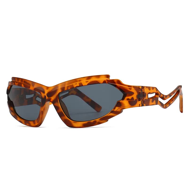 V888-ELOSUNG10720-205738-00 Futuristic Sports Wrap Man Sunglasses - Bold Leopard Frames with UV Protection - Image 1