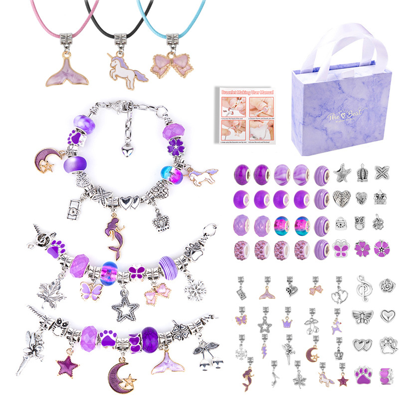 V888-ELOSUNG11896-210488-00 DIY Children's Bracelet Kit - Bead Craft Puzzle Gift Set for Creative Play - Image 1