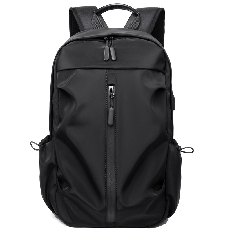 V888-ELOSUNG12425-212041-00 Black Business Casual Laptop Backpack with USB Charging Port - Travel, Work, and Student Use - Image 1