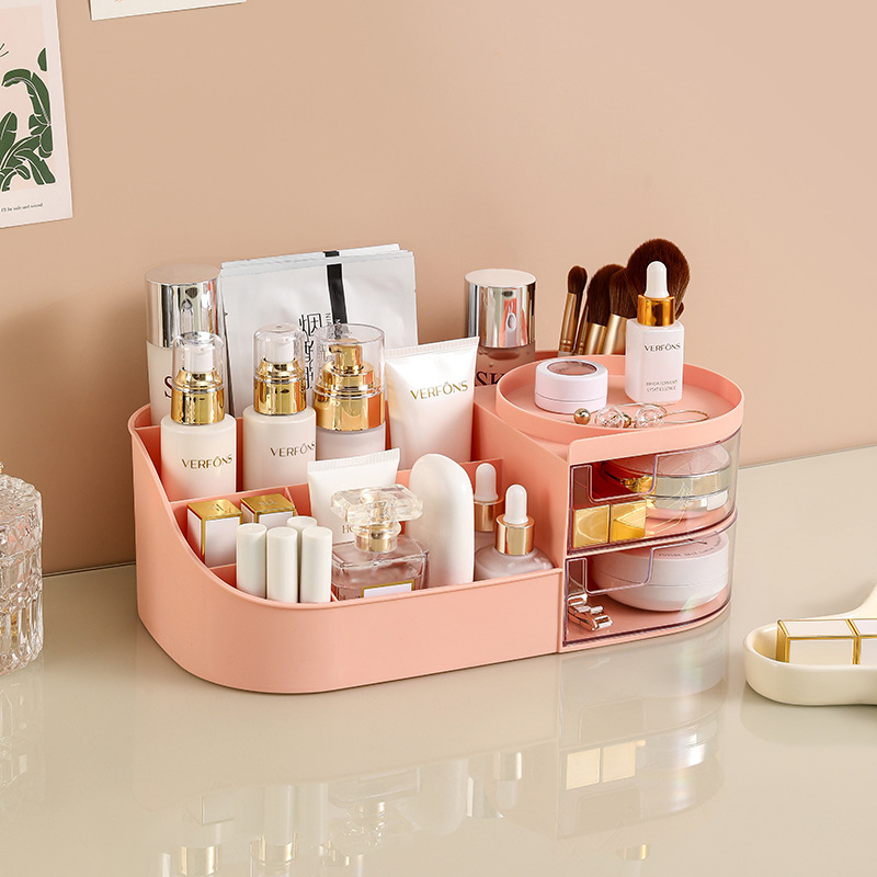 V888-ELOSUNG1255-202644-00 Makeup Organizer Pink (33.5*19*12cm) - Image 1