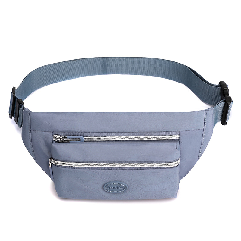 V888-ELOSUNG15983-216881-00 Light Blue Casual Chest Bag - Water-Resistant Compact Waist Pack for Women with Adjustable Strap - Image 1