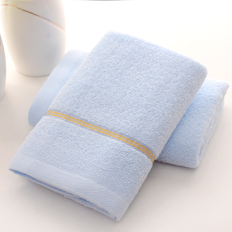 V888-ELOSUNG17794-223369-00 Blue Luxury Soft Cotton Towel Set - 5-Piece Bathroom Towels, Absorbent & Quick-Drying, Gentle for Sensitive Skin - Image 1