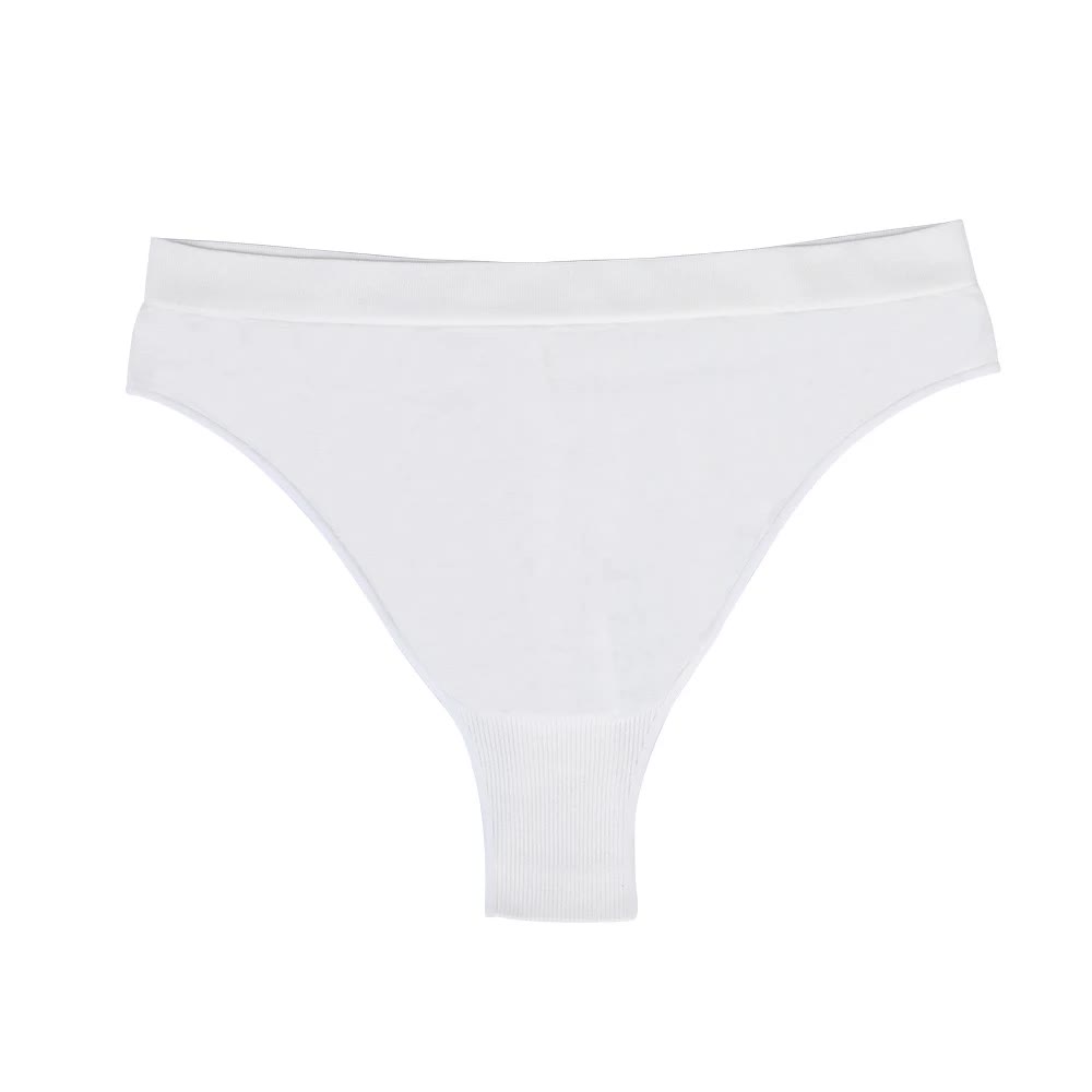 V888-ELOSUNG17906-224531-00 Size S White Comfortable High-Waisted Thong Underwear – 3-Pack for Everyday Comfort - Image 1