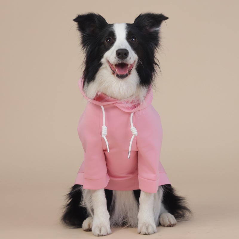V888-ELOSUNG19196-202502241420-00 9XL Pink Cute Dog Hoodie with Adjustable Drawstring - Available in Various Sizes - Image 1