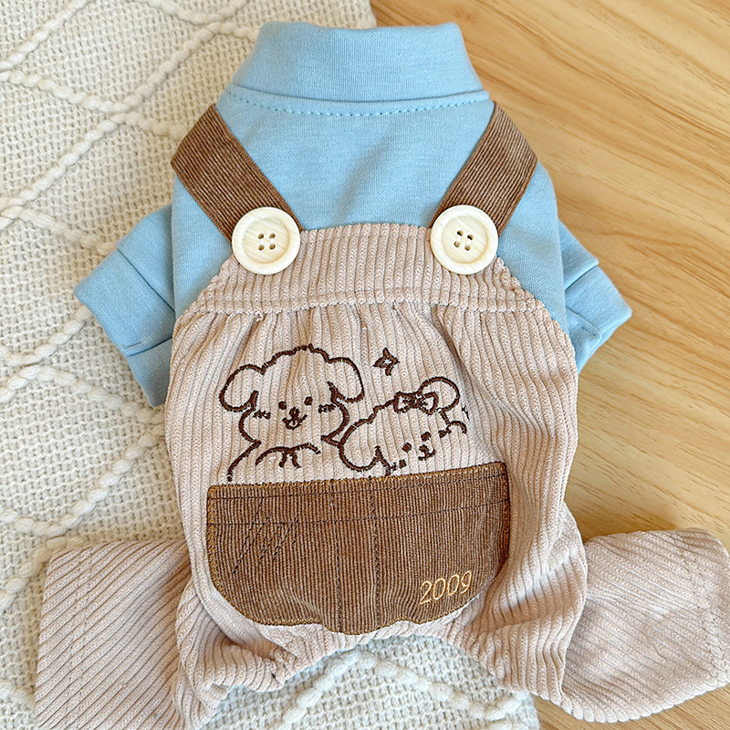 V888-ELOSUNG19814-202503141142-00 M Cute Little Backless Trousers Cute Four-Legged Dog Clothes - Spring/Summer Pet Outfit, Soft & Breathable - Image 1