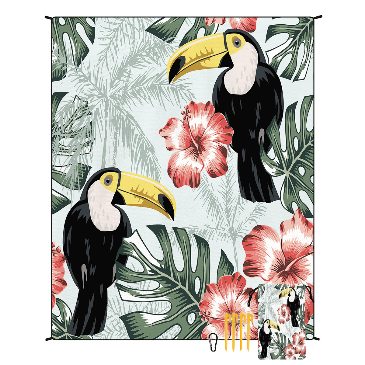 V888-ELOSUNG21254-202502241520-00 Style STD-001-45 Colorful Quick Dry Beach Mat Sand Proof Waterproof Outdoor Picnic Blanket - Compact & Lightweight - Image 1