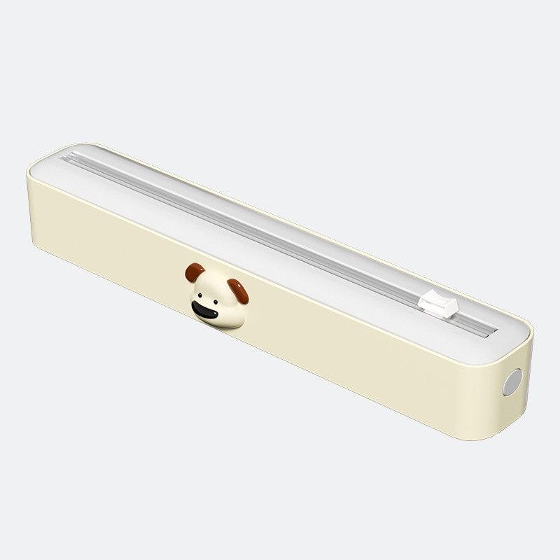 V888-ELOSUNG23249-202503251944-00 2 Pcs Beige And white Bidirectional Cling Film Cutter - Reusable Wrap Dispenser for Cling Film, Foil, and Parchment, 36x7x5cm (Cling Film Not Included) - Image 1