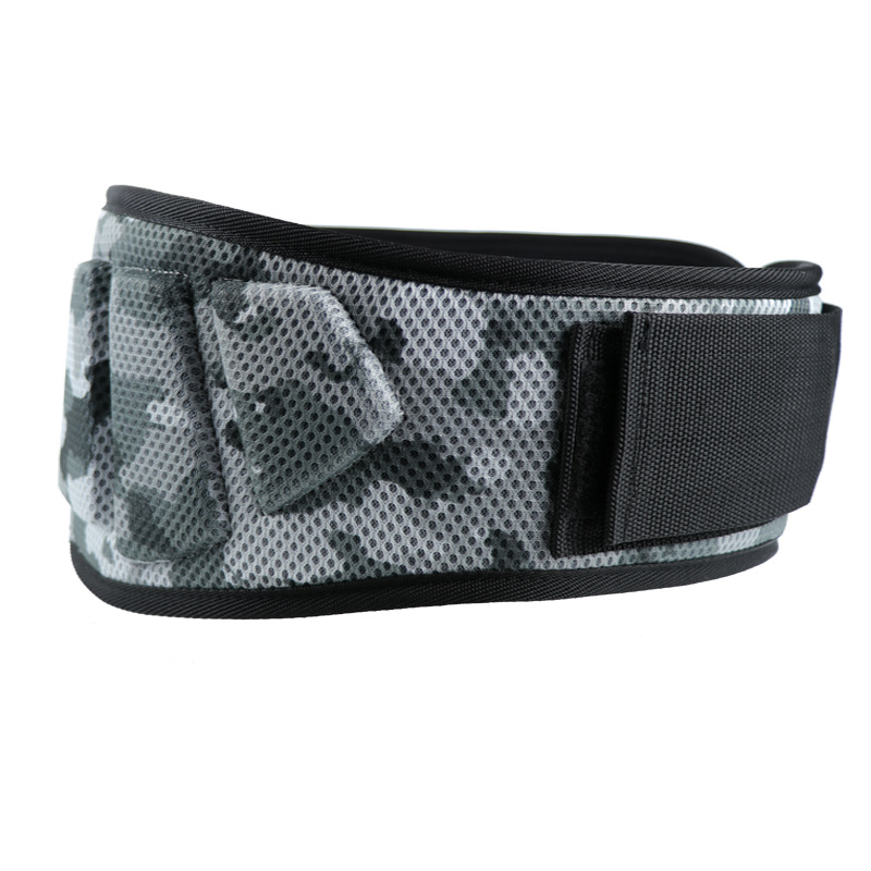 V888-ELOSUNG23890-202504141632-00 Size XS Grey Camouflage Camo Weightlifting Belt - EVA Nylon Gym Belt for Squats, Deadlifts & Lumbar Support - Image 1